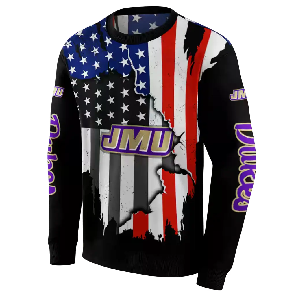 james madison dukes american pride black hoodie new arrival james madison dukes american pride black hoodie new arrival