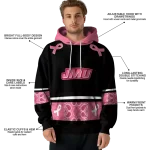 james madison dukes awareness ribbon black pink hoodie best selling