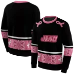 james madison dukes awareness ribbon black pink hoodie best selling