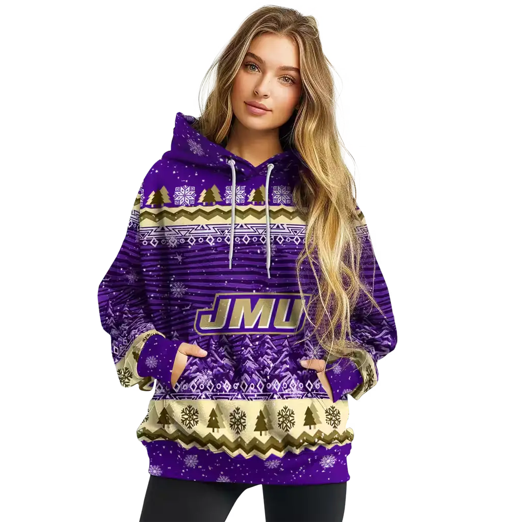 james madison dukes christmas trees purple hoodie high quality james madison dukes christmas trees purple hoodie high quality