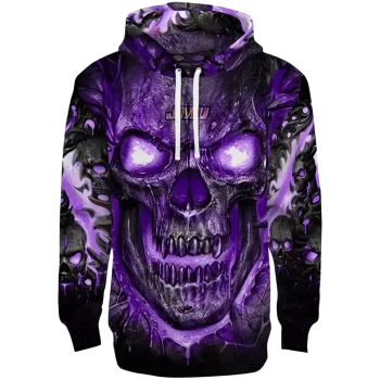 james madison dukes demonic skull purple black hoodie best selling