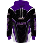 james madison dukes futuristic pattern purple black hoodie best selling