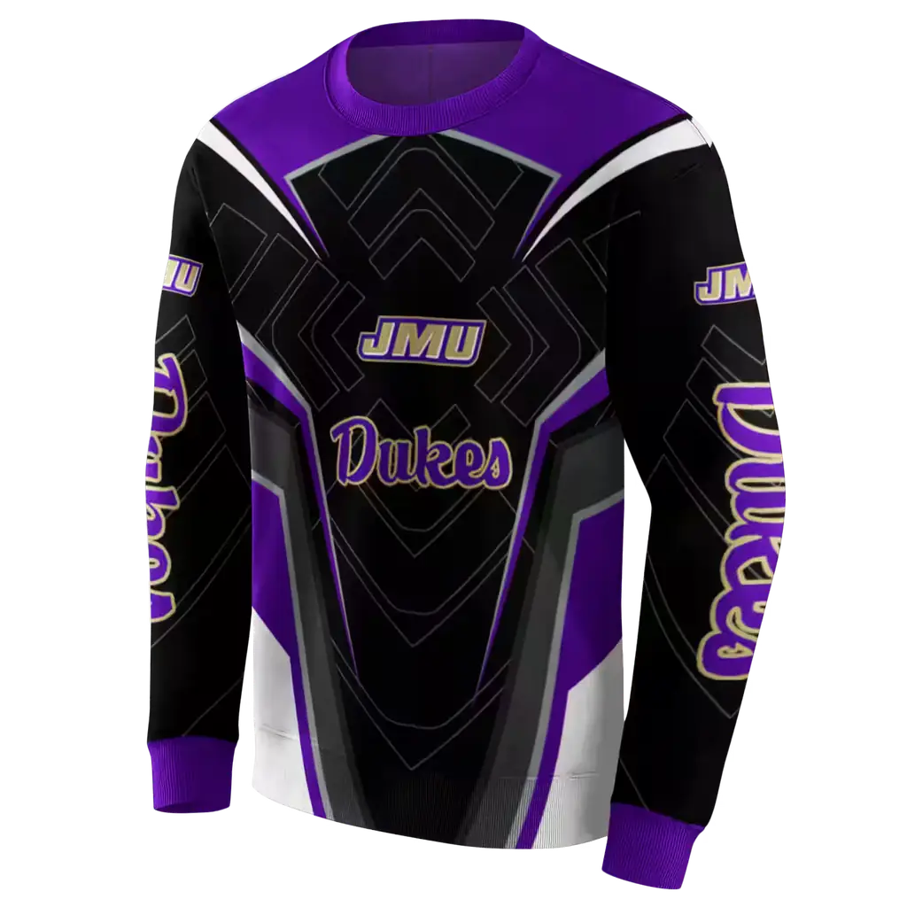 james madison dukes futuristic pattern purple black hoodie new arrival james madison dukes futuristic pattern purple black hoodie new arrival