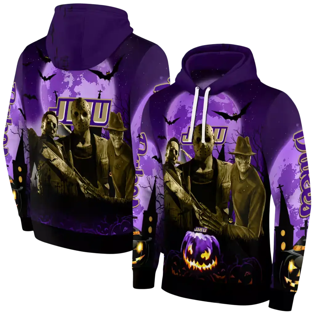 james madison dukes halloween vibes purple black hoodie fashion forward james madison dukes halloween vibes purple black hoodie fashion forward
