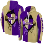 james madison dukes heartbeat graphic purple hoodie best selling