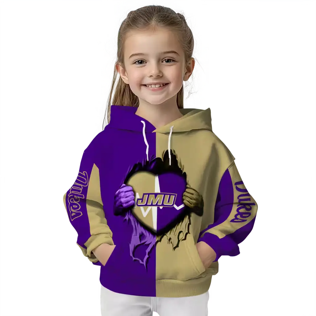 james madison dukes heartbeat graphic purple hoodie top rated james madison dukes heartbeat graphic purple hoodie top rated