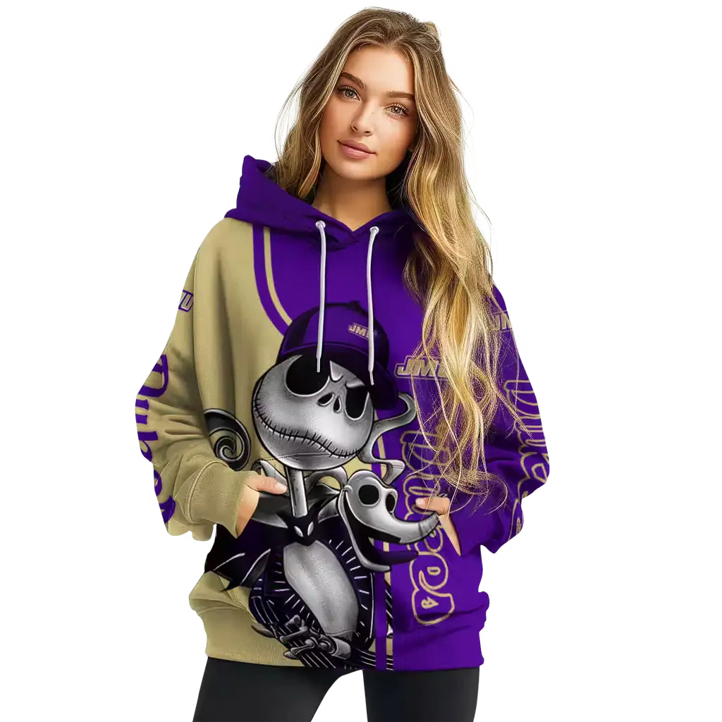 james madison dukes jack skellington purple hoodie high quality james madison dukes jack skellington purple hoodie high quality