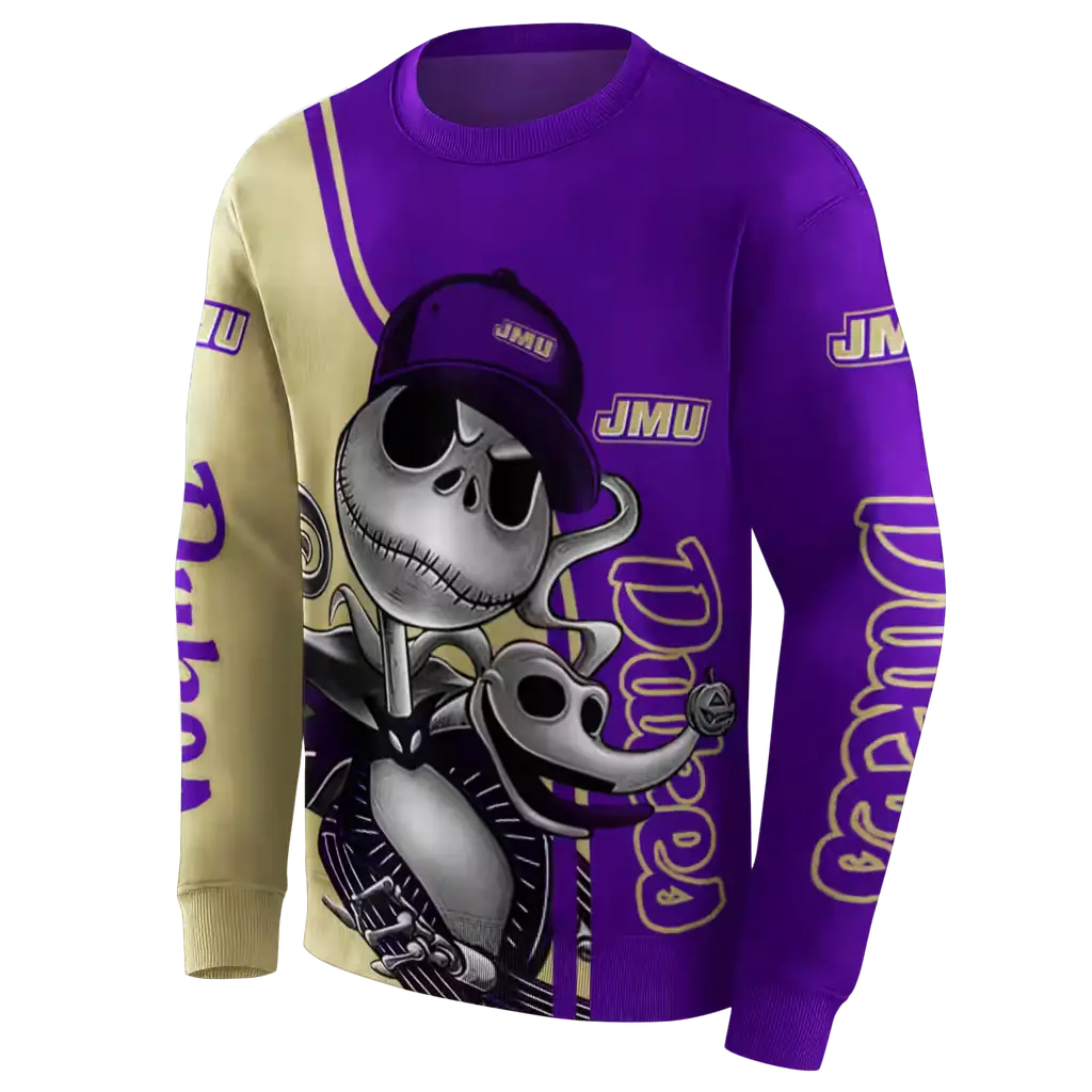 james madison dukes jack skellington purple hoodie new arrival james madison dukes jack skellington purple hoodie new arrival