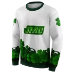 james madison dukes lucky motif white green hoodie best selling