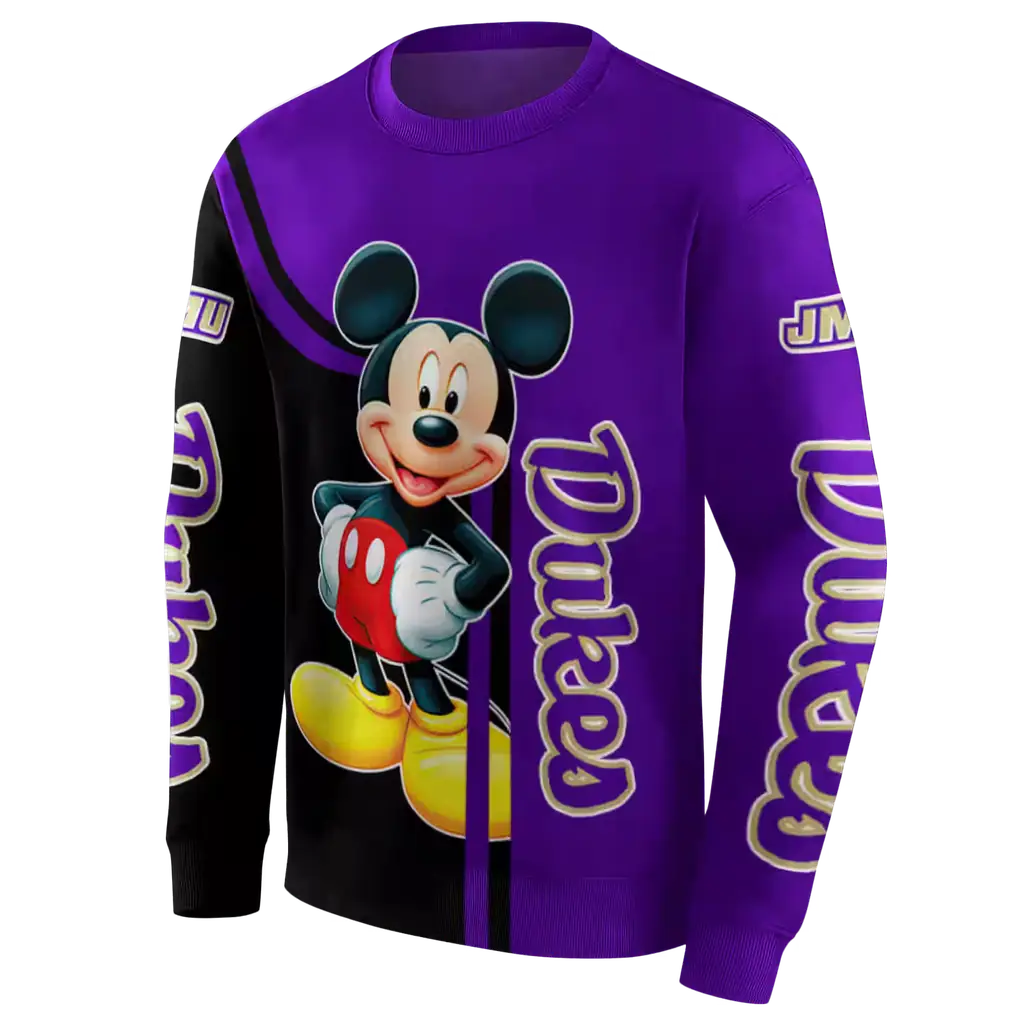 james madison dukes mickey mouse purple black hoodie new arrival james madison dukes mickey mouse purple black hoodie new arrival