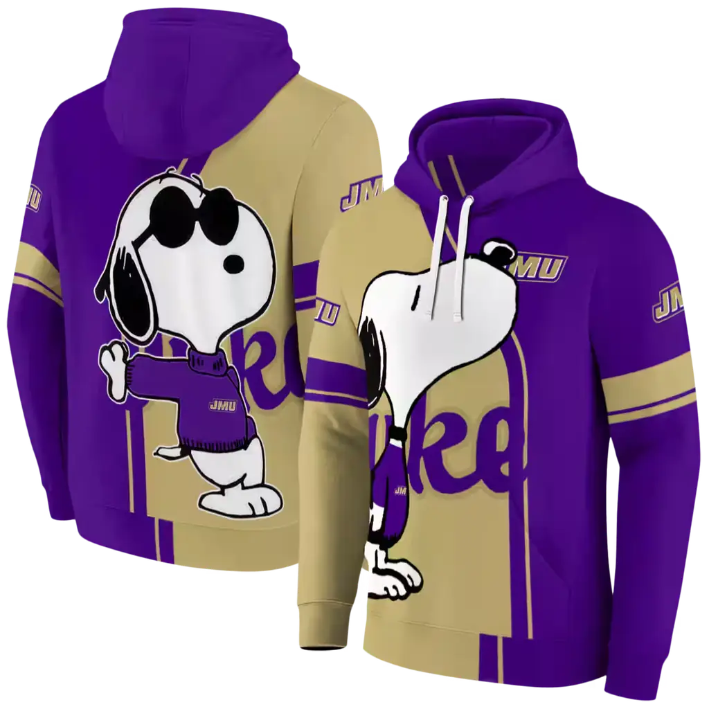 james madison dukes playful snoopy purple hoodie fashion forward james madison dukes playful snoopy purple hoodie fashion forward