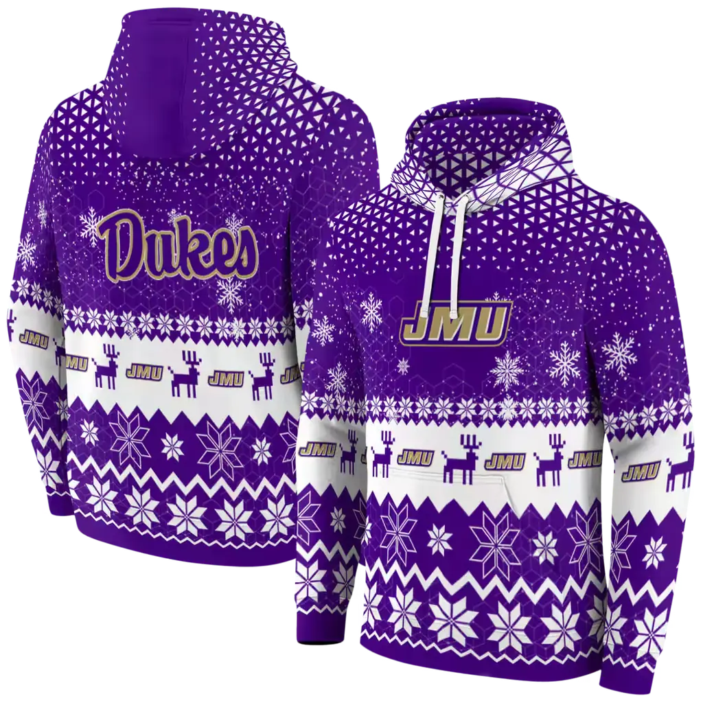 james madison dukes reindeer motif purple hoodie fashion forward james madison dukes reindeer motif purple hoodie fashion forward