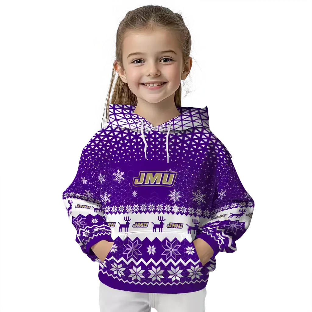 james madison dukes reindeer motif purple hoodie top rated james madison dukes reindeer motif purple hoodie top rated