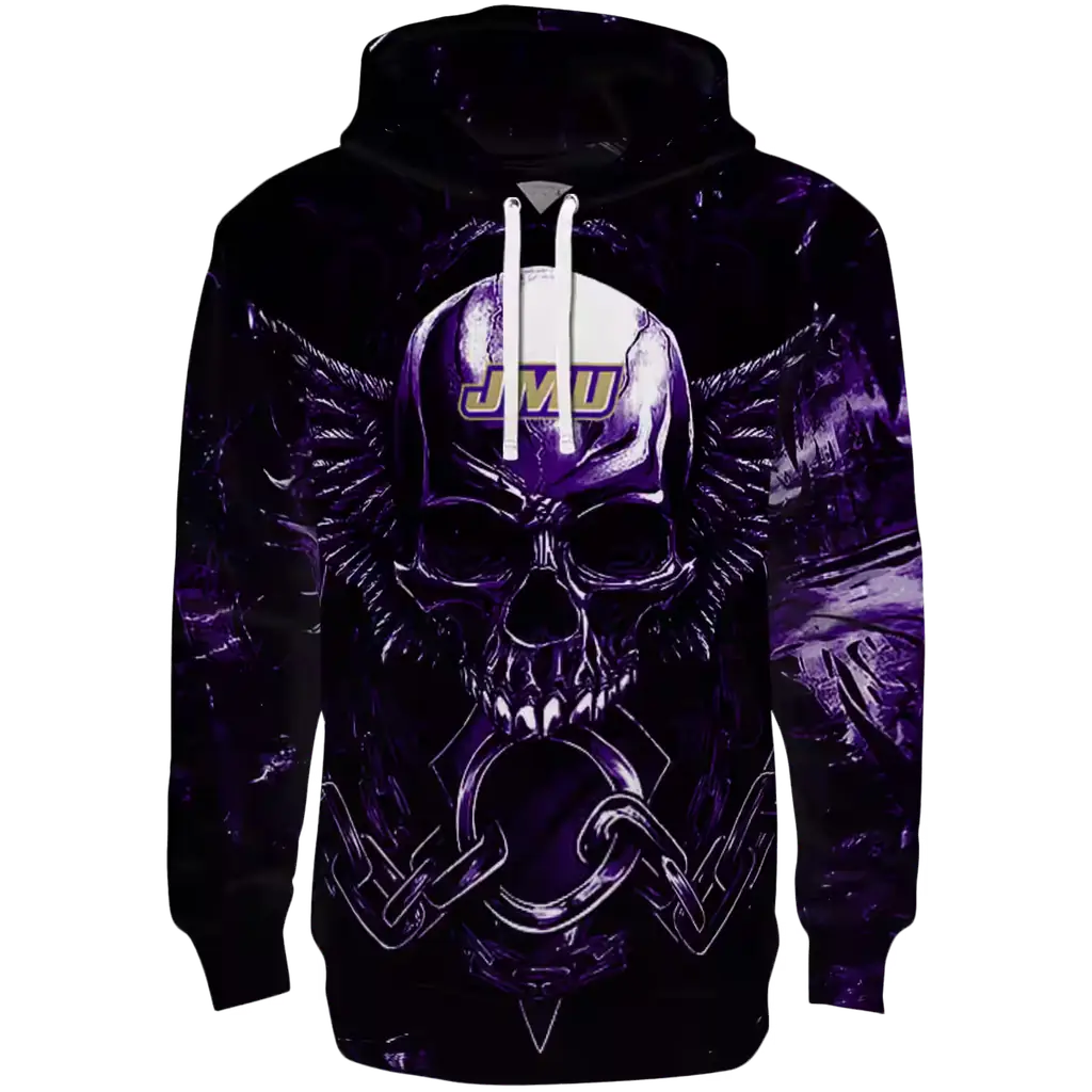 james madison dukes skull artwork purple black hoodie best selling james madison dukes skull artwork purple black hoodie best selling