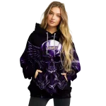 james madison dukes skull artwork purple black hoodie best selling