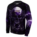 james madison dukes skull artwork purple black hoodie best selling