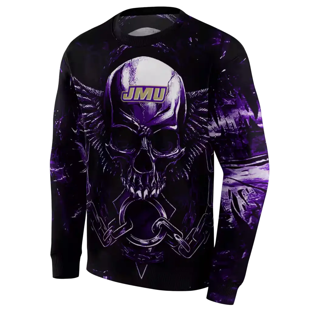 james madison dukes skull artwork purple black hoodie new arrival james madison dukes skull artwork purple black hoodie new arrival