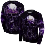 james madison dukes skull artwork purple black hoodie best selling