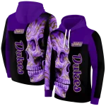 james madison dukes skull motif purple black hoodie best selling