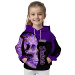james madison dukes skull motif purple black hoodie best selling