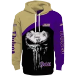 james madison dukes skull punisher gold black hoodie best selling