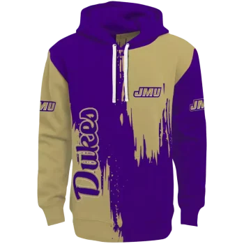 james madison dukes splatter effect purple hoodie best selling