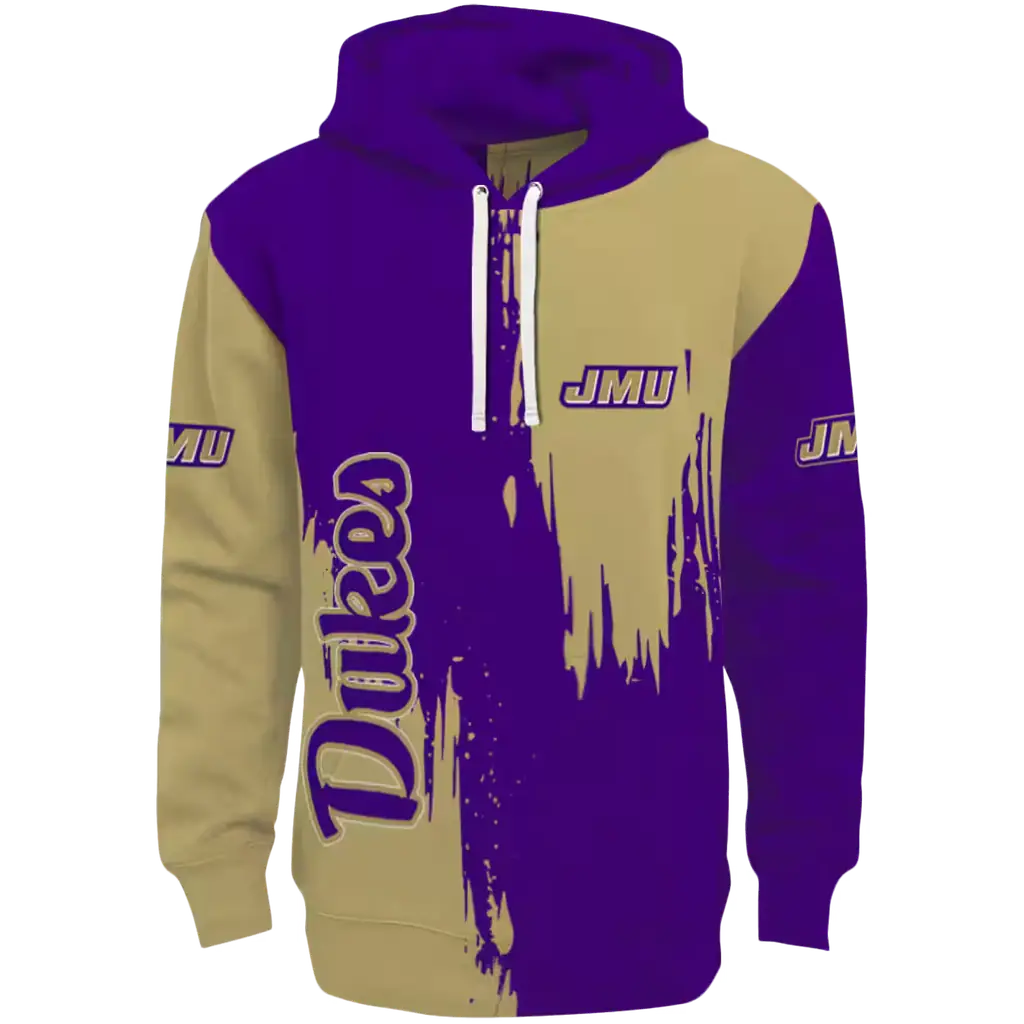 james madison dukes splatter effect purple hoodie best selling james madison dukes splatter effect purple hoodie best selling