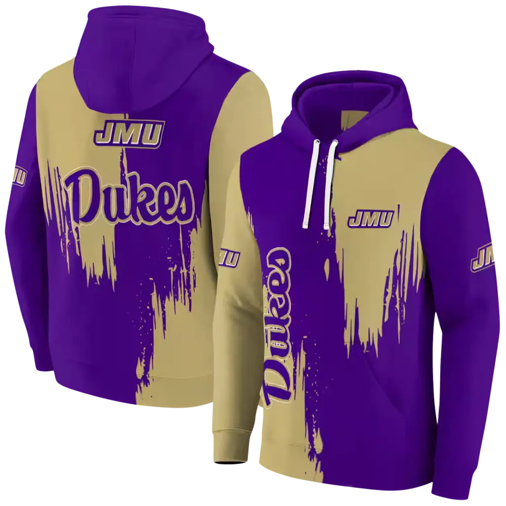 james madison dukes splatter effect purple hoodie fashion forward james madison dukes splatter effect purple hoodie fashion forward