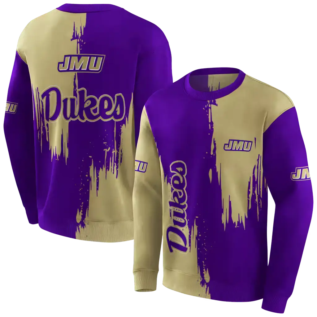 james madison dukes splatter effect purple hoodie premium grade james madison dukes splatter effect purple hoodie premium grade