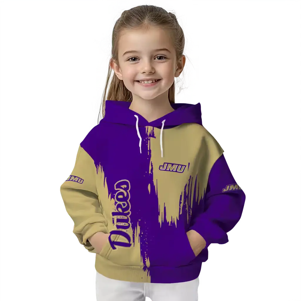 james madison dukes splatter effect purple hoodie top rated james madison dukes splatter effect purple hoodie top rated