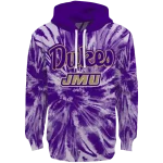 james madison dukes tie dye pattern purple hoodie best selling