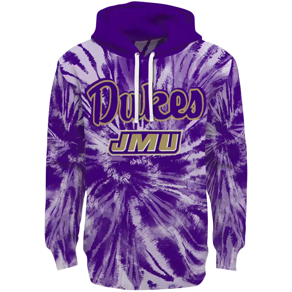 james madison dukes tie dye pattern purple hoodie best selling james madison dukes tie dye pattern purple hoodie best selling