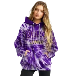 james madison dukes tie dye pattern purple hoodie best selling