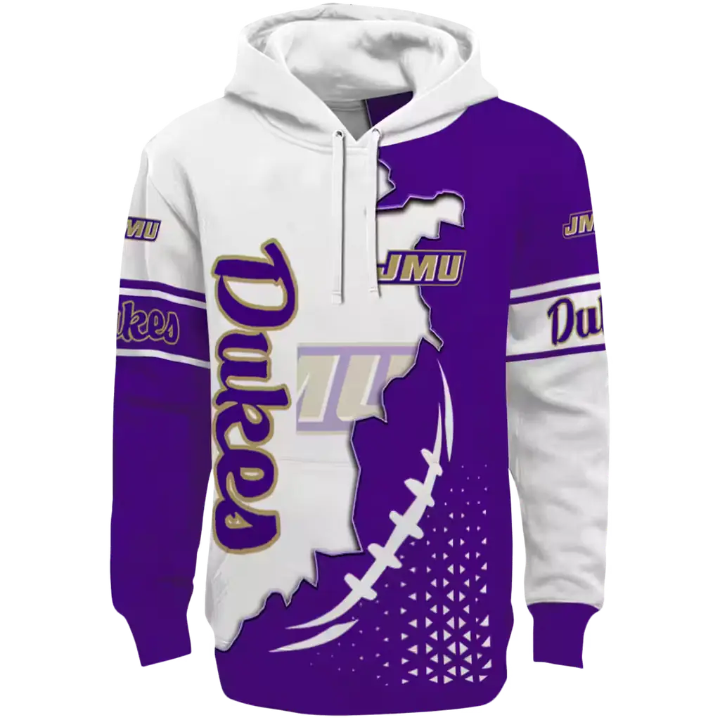 james madison dukes triangular pattern purple white hoodie best selling james madison dukes triangular pattern purple white hoodie best selling