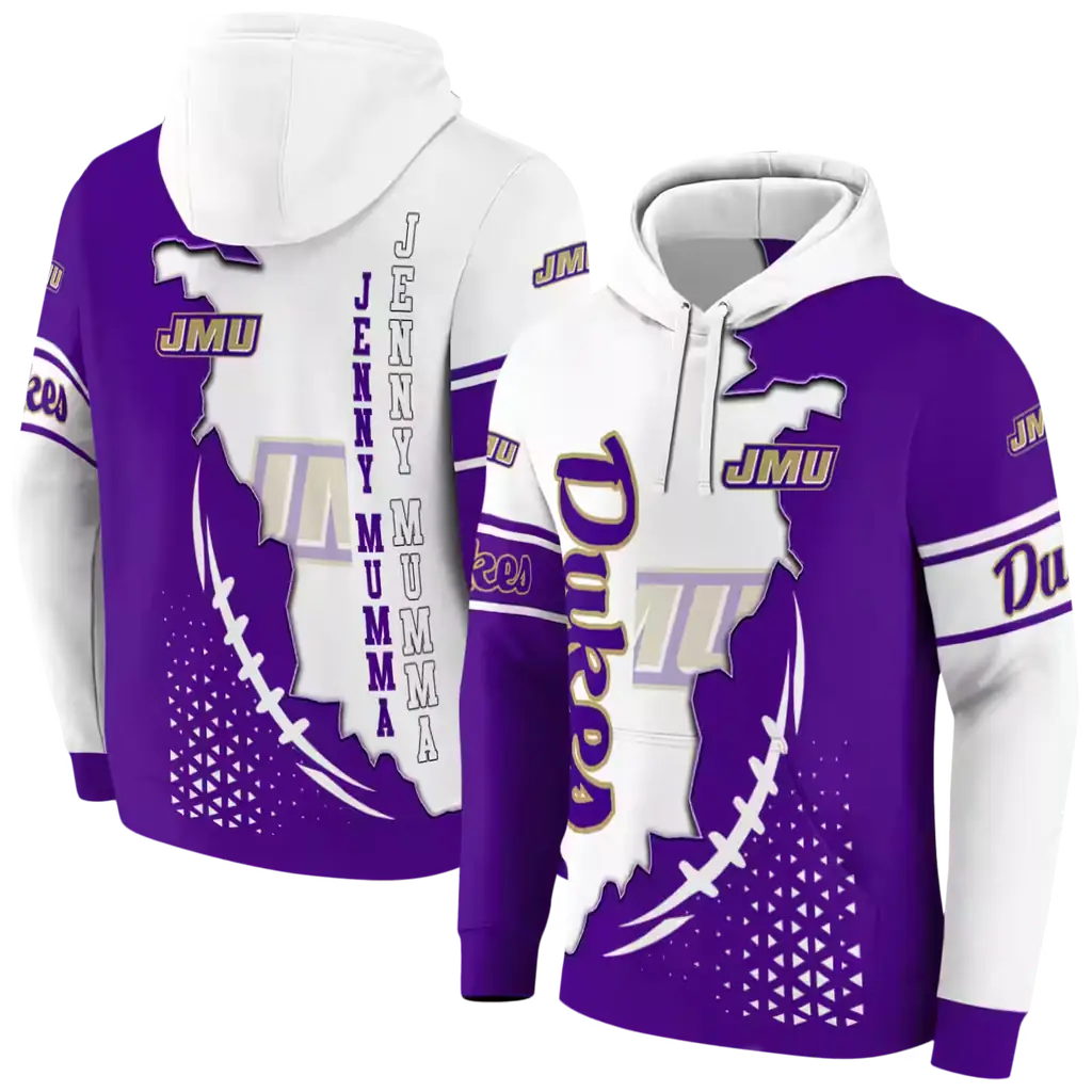 james madison dukes triangular pattern purple white hoodie fashion forward james madison dukes triangular pattern purple white hoodie fashion forward