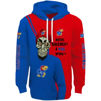 kansas jayhawks achmed skull blue hoodie best selling