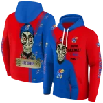 kansas jayhawks achmed skull blue hoodie best selling