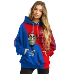kansas jayhawks achmed skull blue hoodie best selling