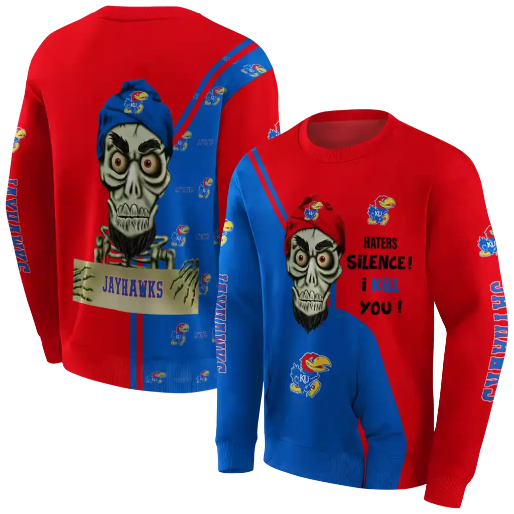 kansas jayhawks achmed skull blue hoodie premium grade kansas jayhawks achmed skull blue hoodie premium grade