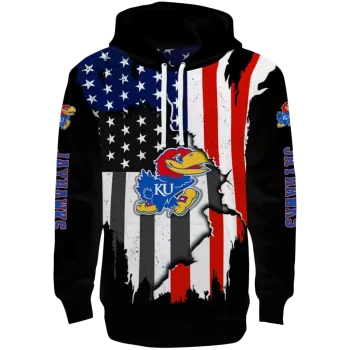 kansas jayhawks american pride black hoodie best selling
