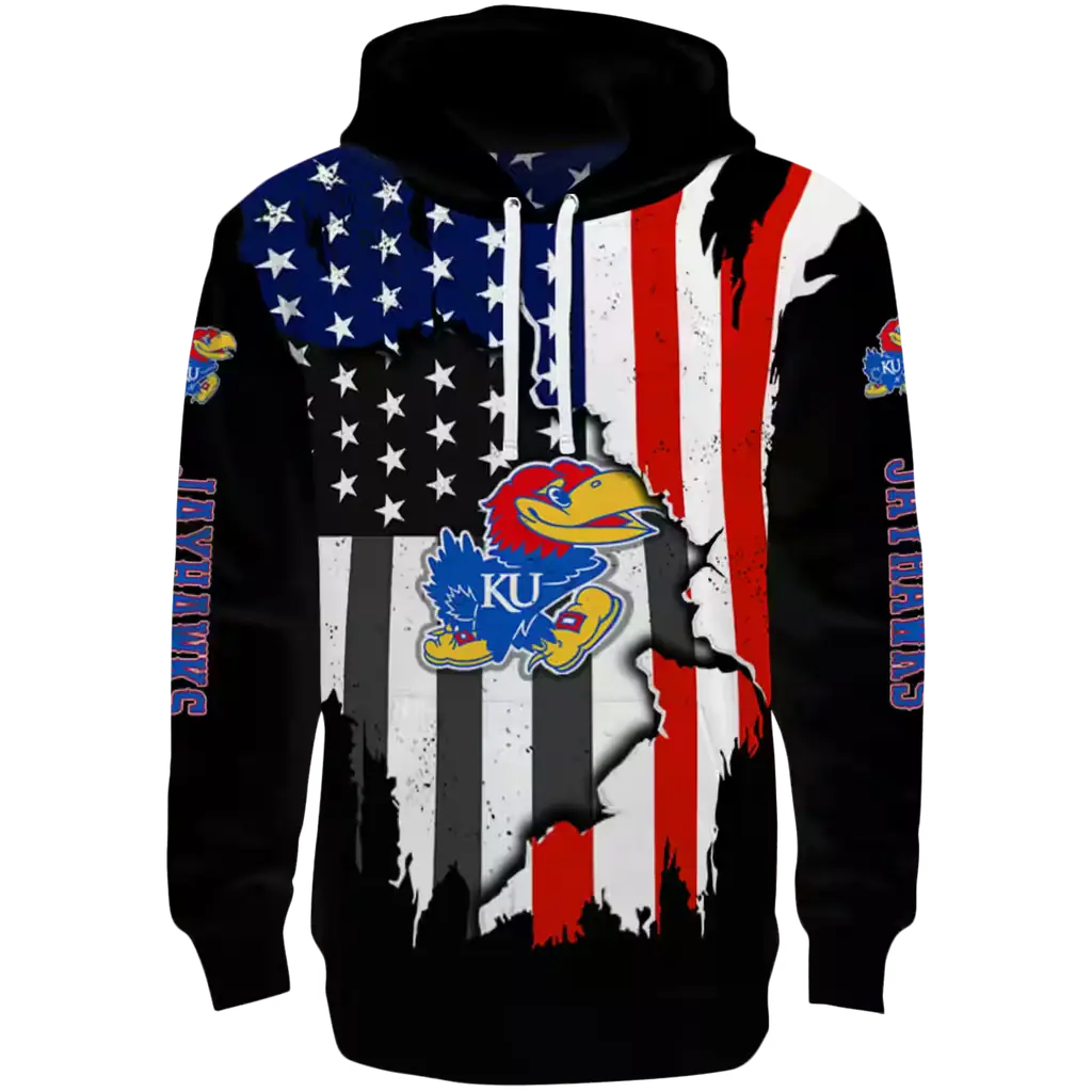 kansas jayhawks american pride black hoodie best selling kansas jayhawks american pride black hoodie best selling