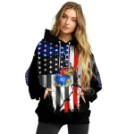 kansas jayhawks american pride black hoodie best selling