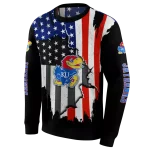 kansas jayhawks american pride black hoodie best selling