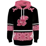 kansas jayhawks awareness ribbon black pink hoodie best selling