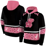 kansas jayhawks awareness ribbon black pink hoodie best selling