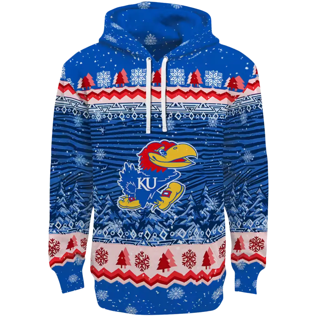 kansas jayhawks christmas trees blue hoodie best selling kansas jayhawks christmas trees blue hoodie best selling
