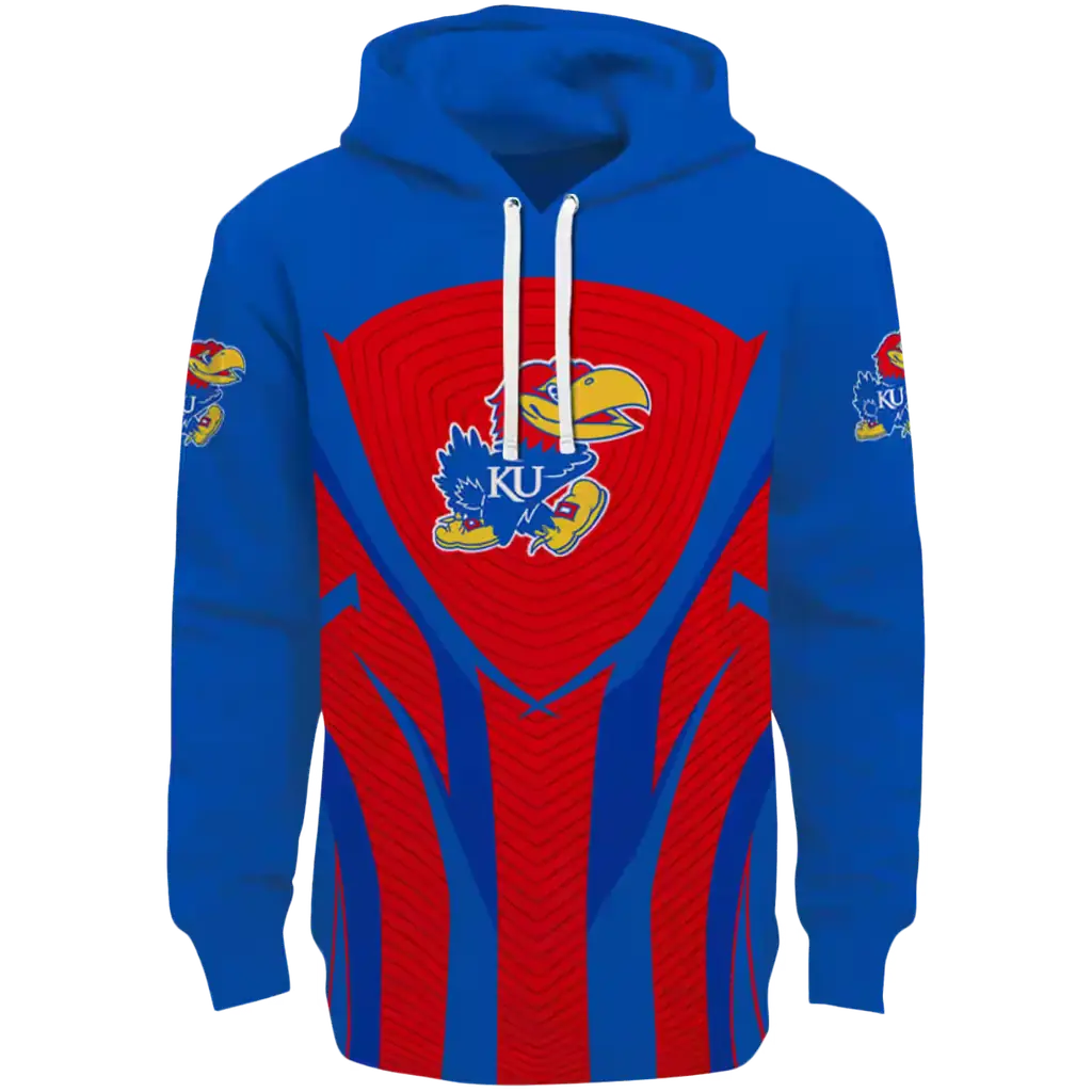 kansas jayhawks concentric lines blue black hoodie best selling kansas jayhawks concentric lines blue black hoodie best selling