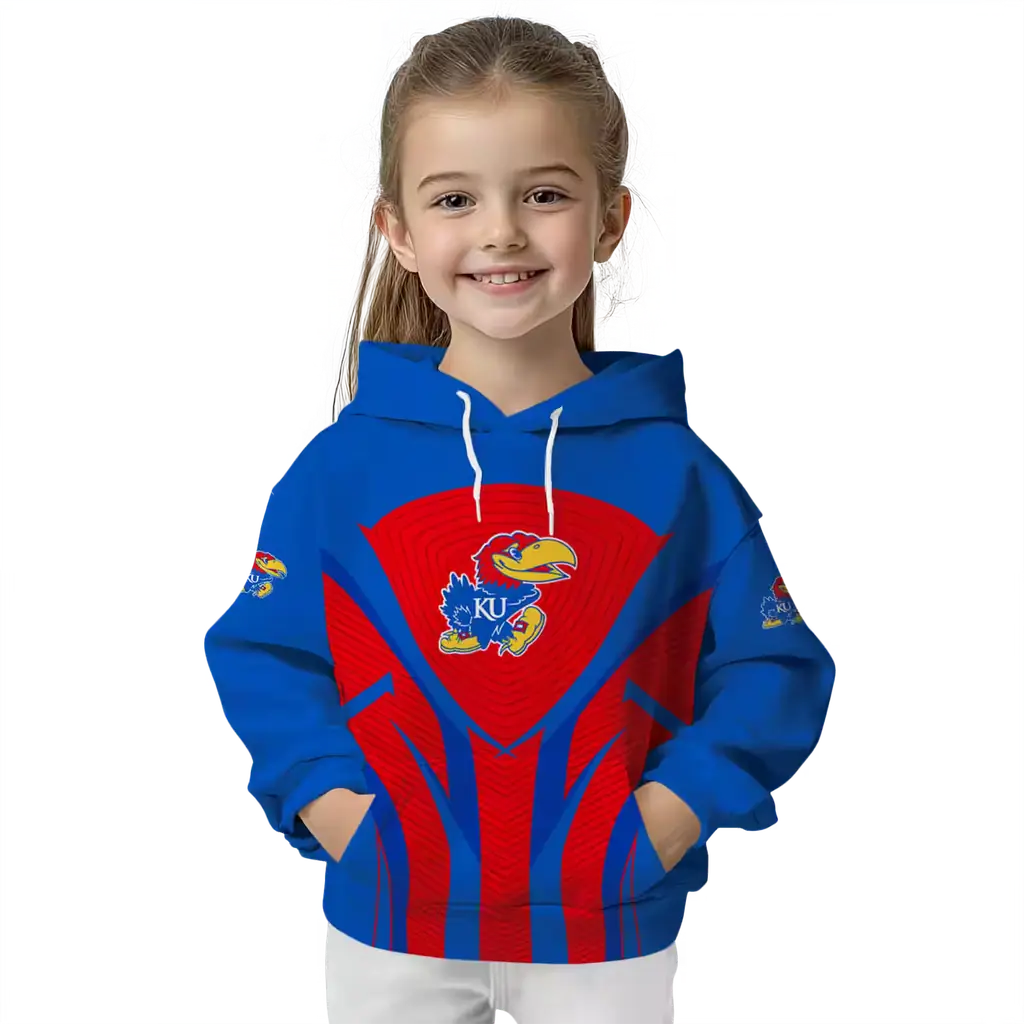 kansas jayhawks concentric lines blue black hoodie top rated kansas jayhawks concentric lines blue black hoodie top rated