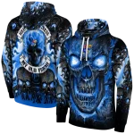 kansas jayhawks demonic skull blue black hoodie best selling