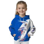 kansas jayhawks dynamic slash blue white hoodie best selling